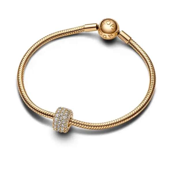 Charm Dorado Triple Fila Tipo Pandora - Image 3